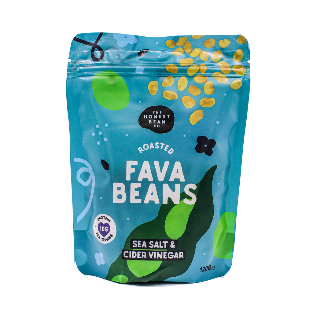 bag of sea salt and cider vinegar fava beans